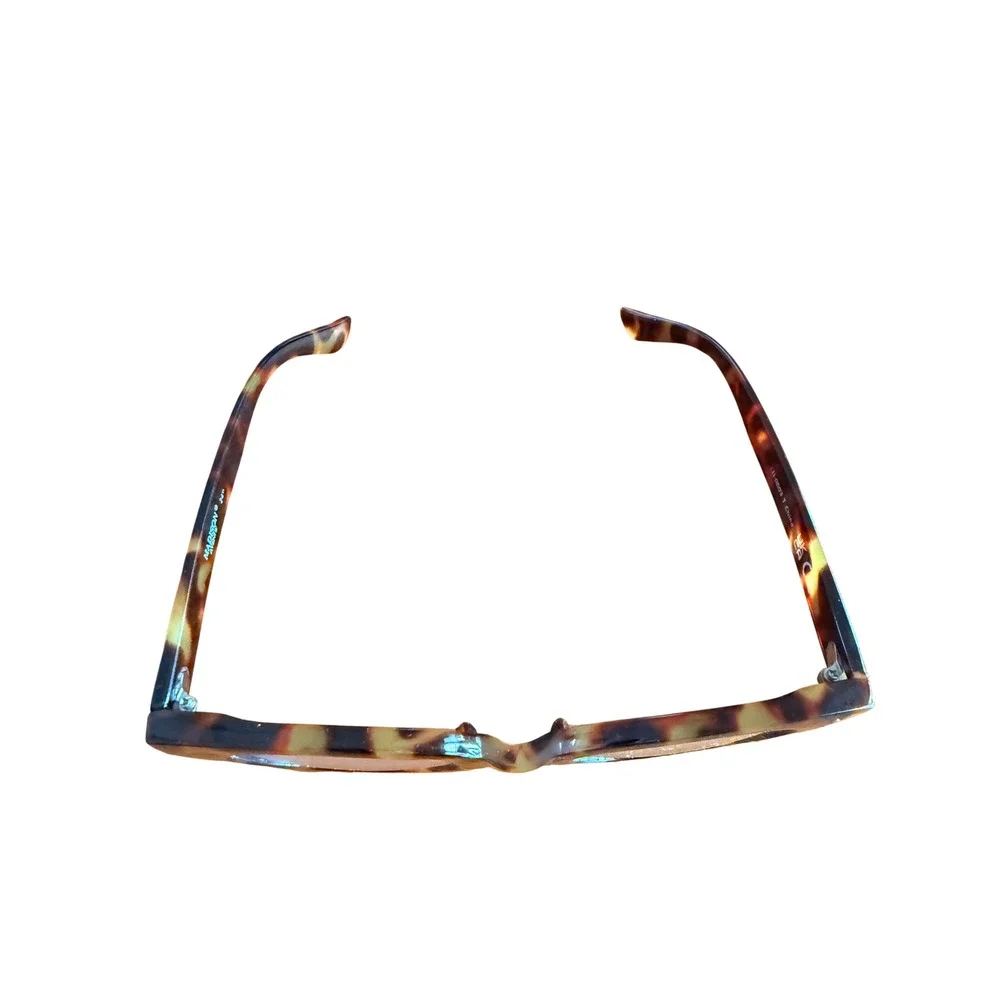 Retro 90's Madison Avenue Square Tortoise Shell Blue Light‎ Fashion Glasses